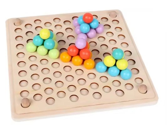 Perles Montessori en Bois – Motricité Fine