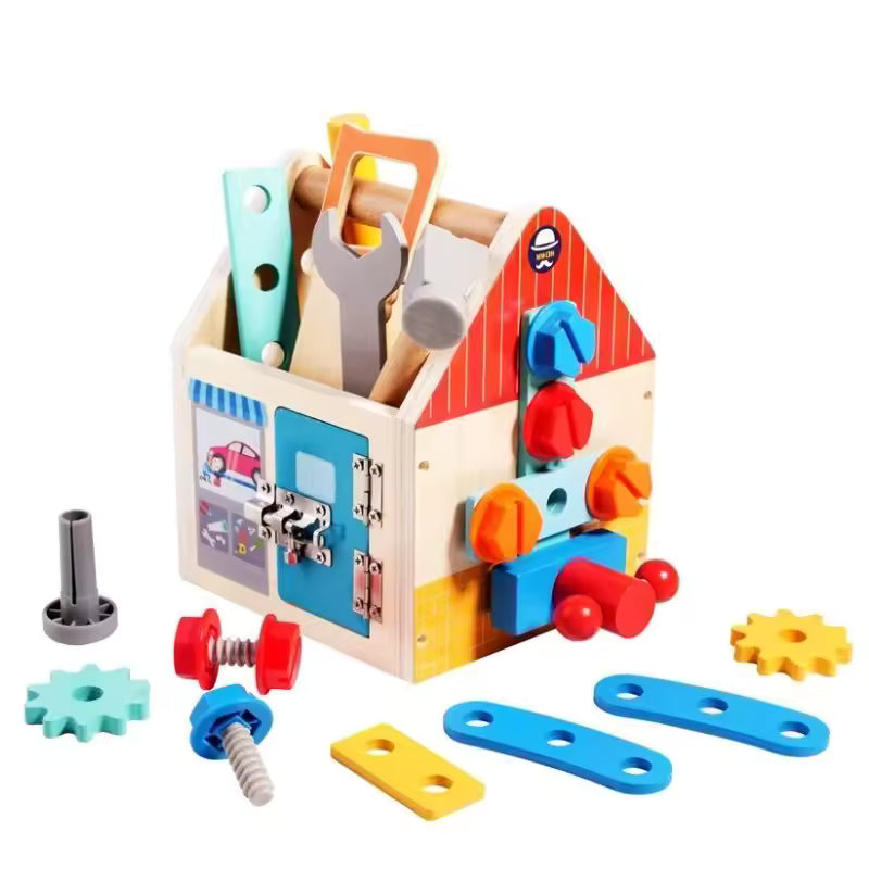 Boîte à Outils Montessori en Bois – Jeu de Réparation
