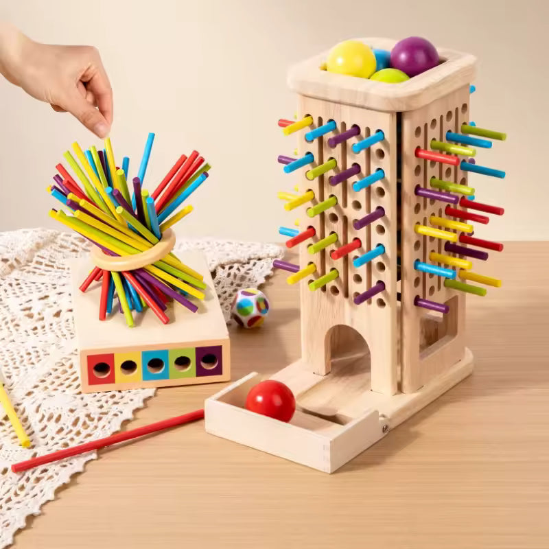 Jeu d’Équilibre Montessori en Bois – Parent & Enfant