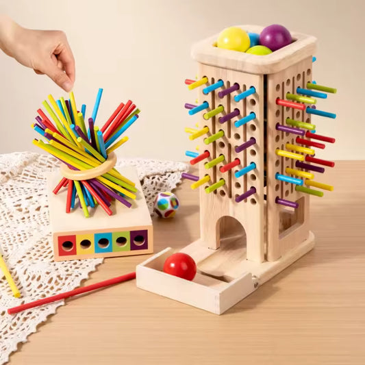 Jeu d’Équilibre Montessori en Bois – Parent & Enfant